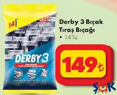 DERBY 3 BIÇAK TIRAŞ BIÇAĞI 14'LÜ indirimli fiyat DERBY 3 BIÇAK TIRAŞ BIÇAĞI 14'LÜ fiyat ve kampanya bilgisi